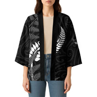 Personalised New Zealand Chur Bro Kimono Maori Koru With Silver Fern