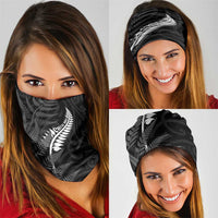 New Zealand Chur Bro Neck Gaiter Maori Koru With Silver Fern