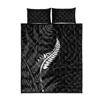 New Zealand Chur Bro Quilt Bed Set Maori Koru With Silver Fern