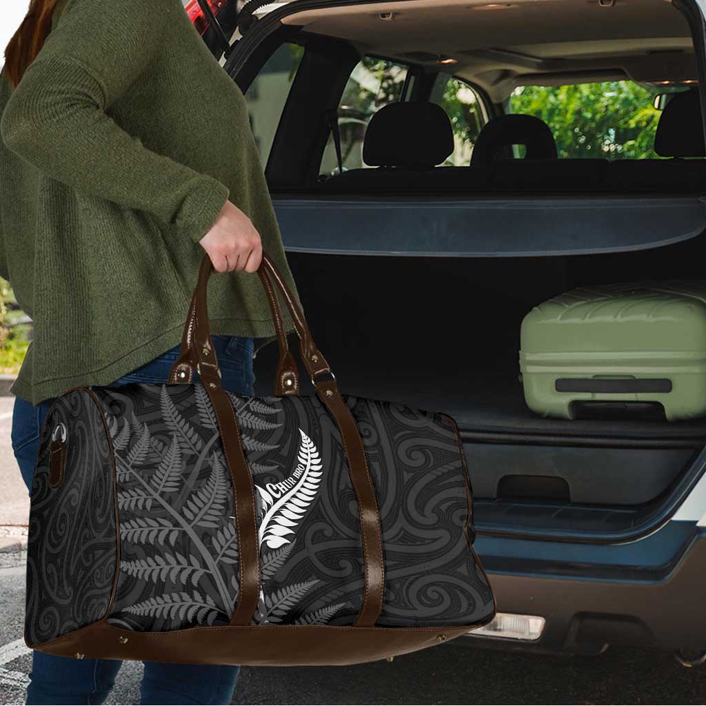 New Zealand Chur Bro Travel Bag Maori Koru With Silver Fern