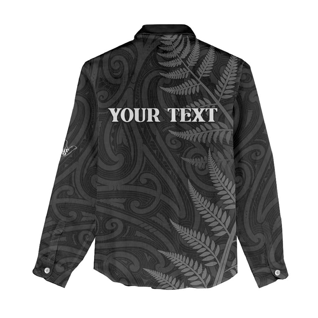 Personalised New Zealand Chur Bro Women Casual Shirt Maori Koru With Silver Fern