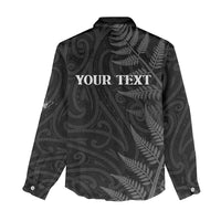 Personalised New Zealand Chur Bro Women Casual Shirt Maori Koru With Silver Fern