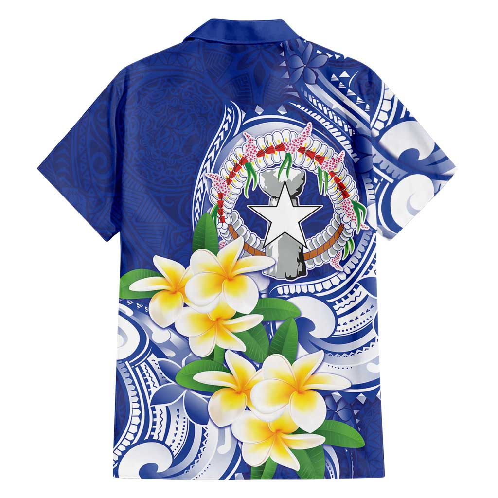 Northern Mariana Islands Family Matching Mermaid Dress and Hawaiian Shirt Polynesian Pattern With Frangipani