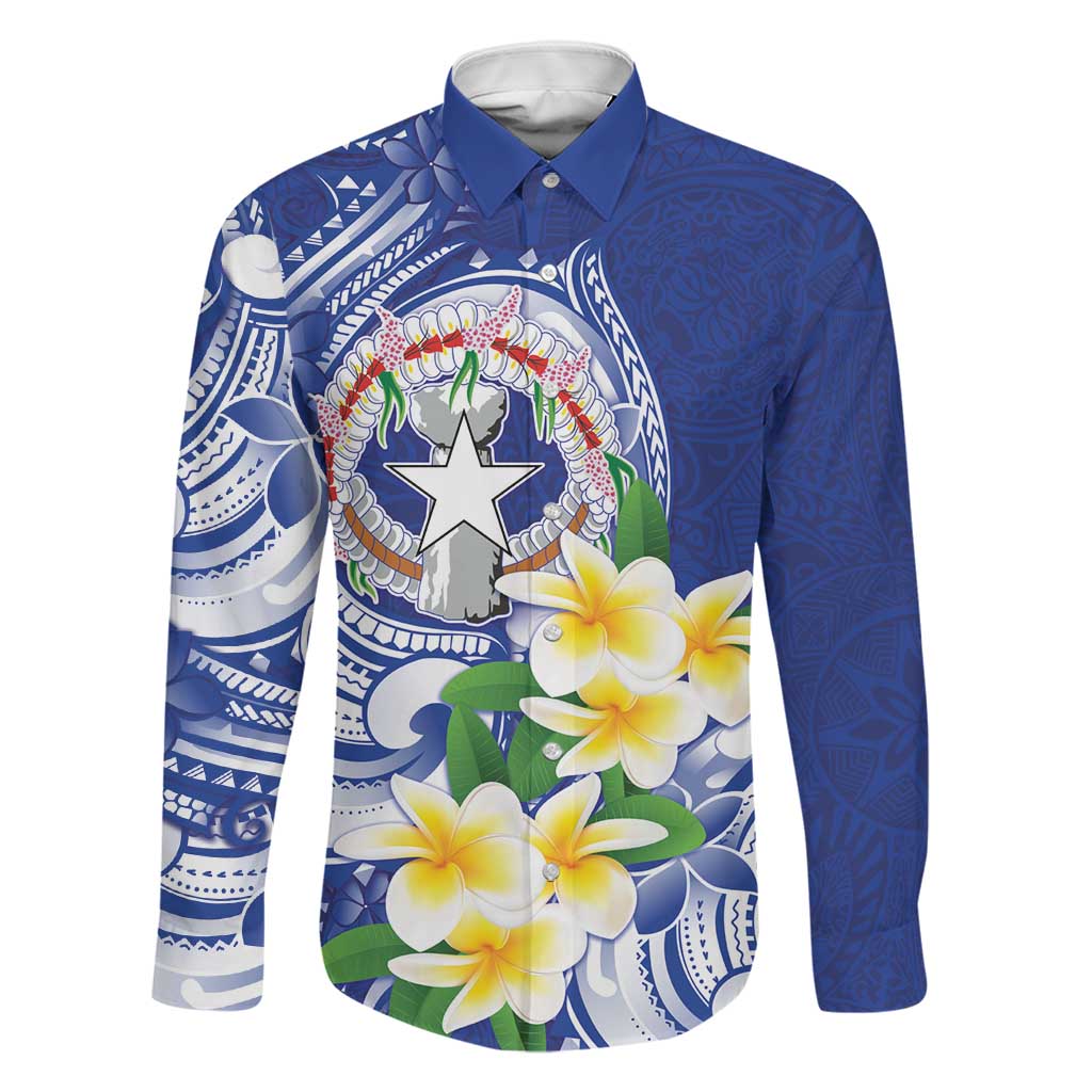 Northern Mariana Islands Family Matching Short Sleeve Bodycon Dress and Hawaiian Shirt Polynesian Pattern With Frangipani