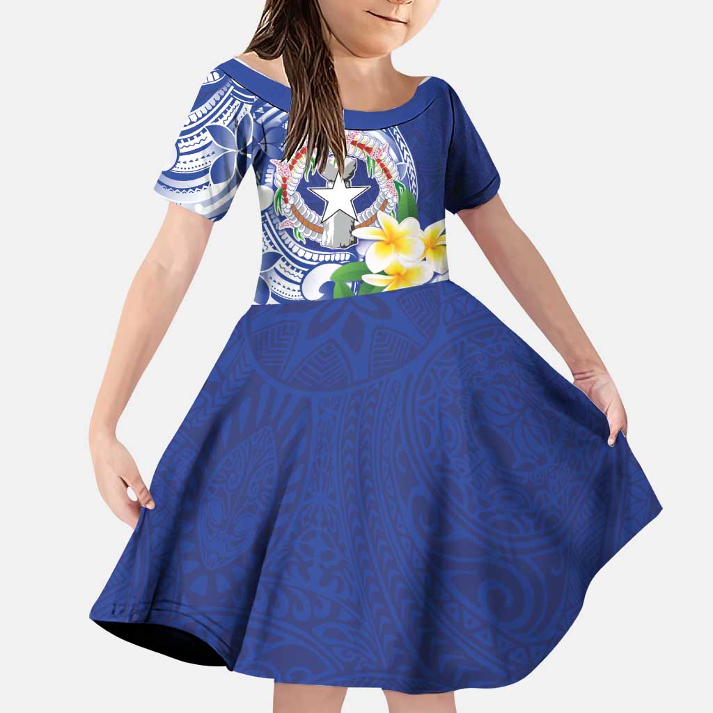 Northern Mariana Islands Family Matching Tank Maxi Dress and Hawaiian Shirt Polynesian Pattern With Frangipani