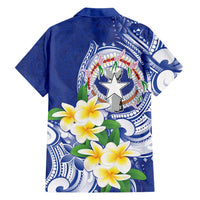 Northern Mariana Islands Hawaiian Shirt Polynesian Pattern With Frangipani