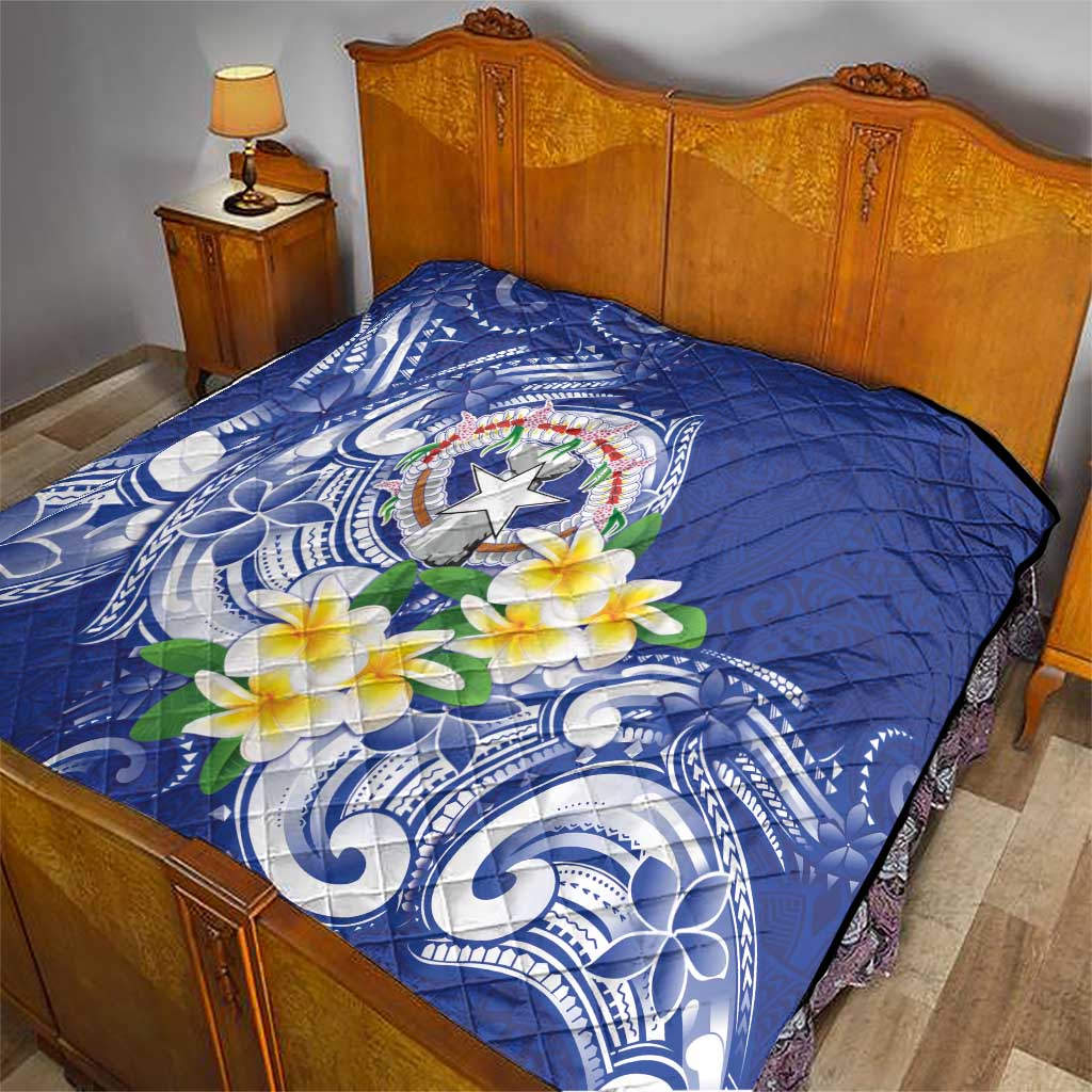 Northern Mariana Islands Quilt Polynesian Pattern With Frangipani
