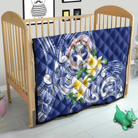 Northern Mariana Islands Quilt Polynesian Pattern With Frangipani