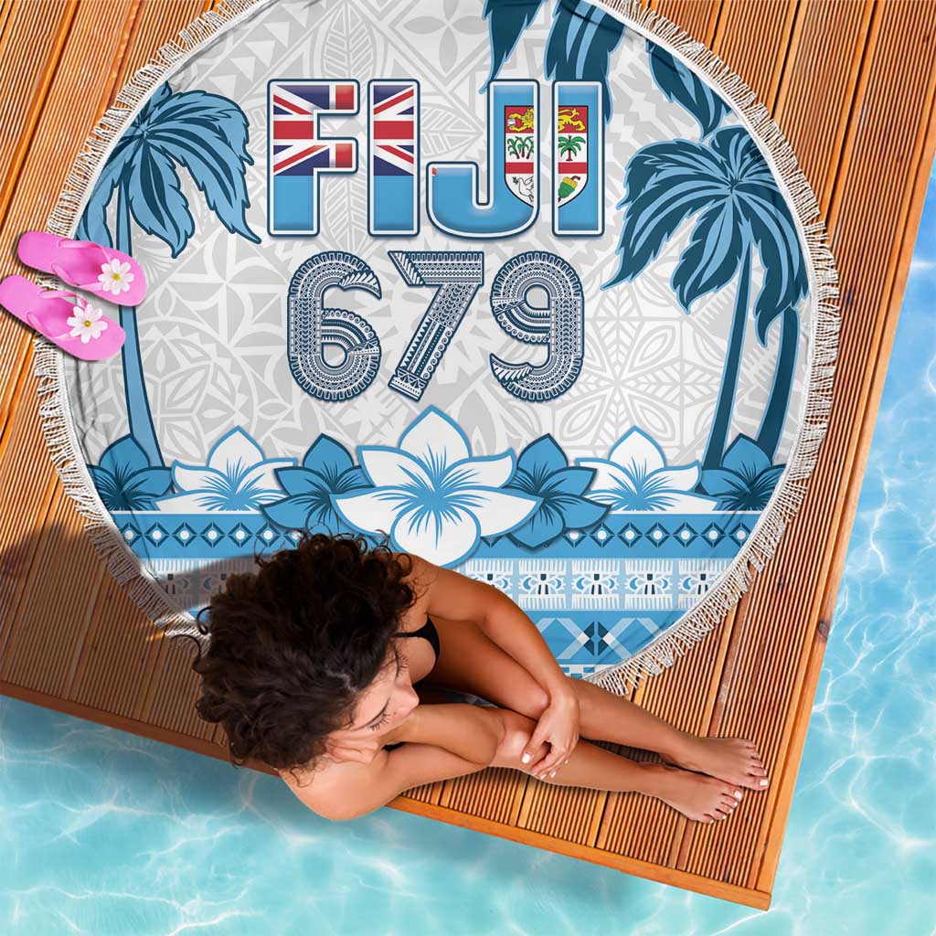 Fiji 679 Constitution Day Beach Blanket Fijian Tapa Pattern