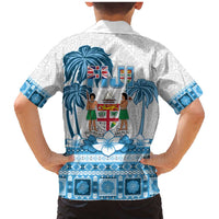 Fiji 679 Constitution Day Family Matching Mermaid Dress and Hawaiian Shirt Fijian Tapa Pattern LT05 - Polynesian Pride