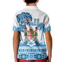 Fiji 679 Constitution Day Kid Polo Shirt Fijian Tapa Pattern