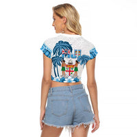 Fiji 679 Constitution Day Raglan Cropped T Shirt Fijian Tapa Pattern