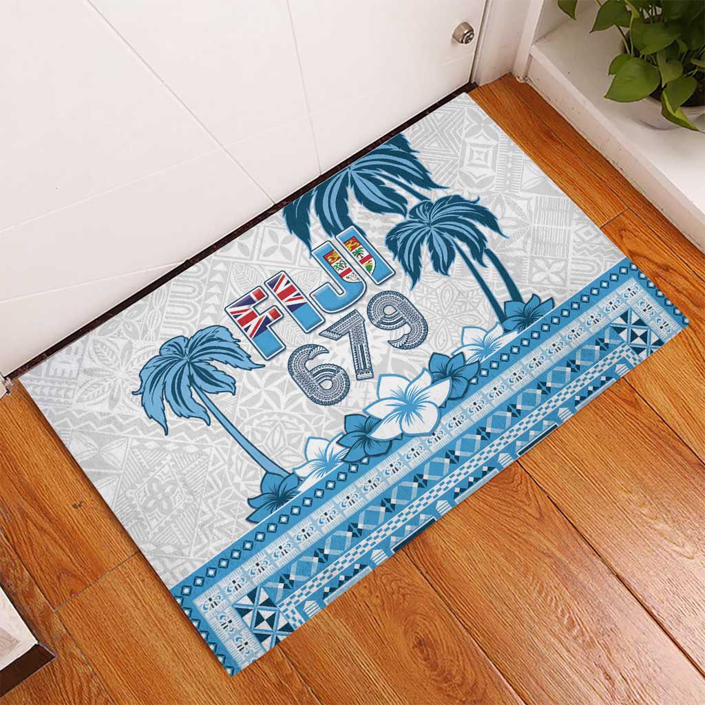 Fiji 679 Constitution Day Rubber Doormat Fijian Tapa Pattern