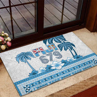 Fiji 679 Constitution Day Rubber Doormat Fijian Tapa Pattern