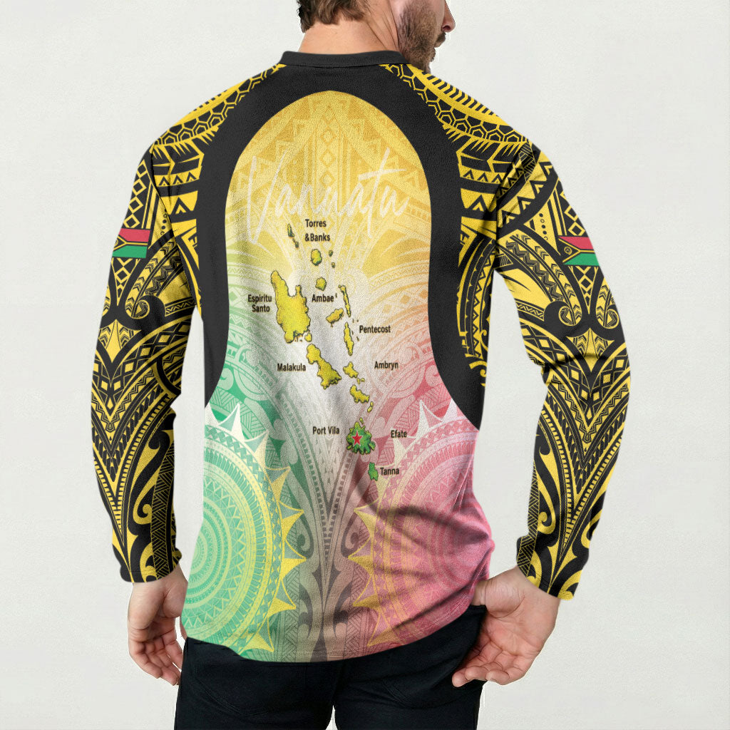 Vanuatu Independence Day Button Sweatshirt The Untouched Paradise
