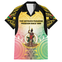 Vanuatu Independence Day Family Matching Off Shoulder Short Dress and Hawaiian Shirt The Untouched Paradise