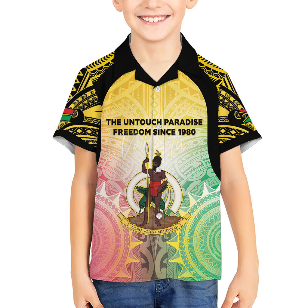 Vanuatu Independence Day Family Matching Tank Maxi Dress and Hawaiian Shirt The Untouched Paradise