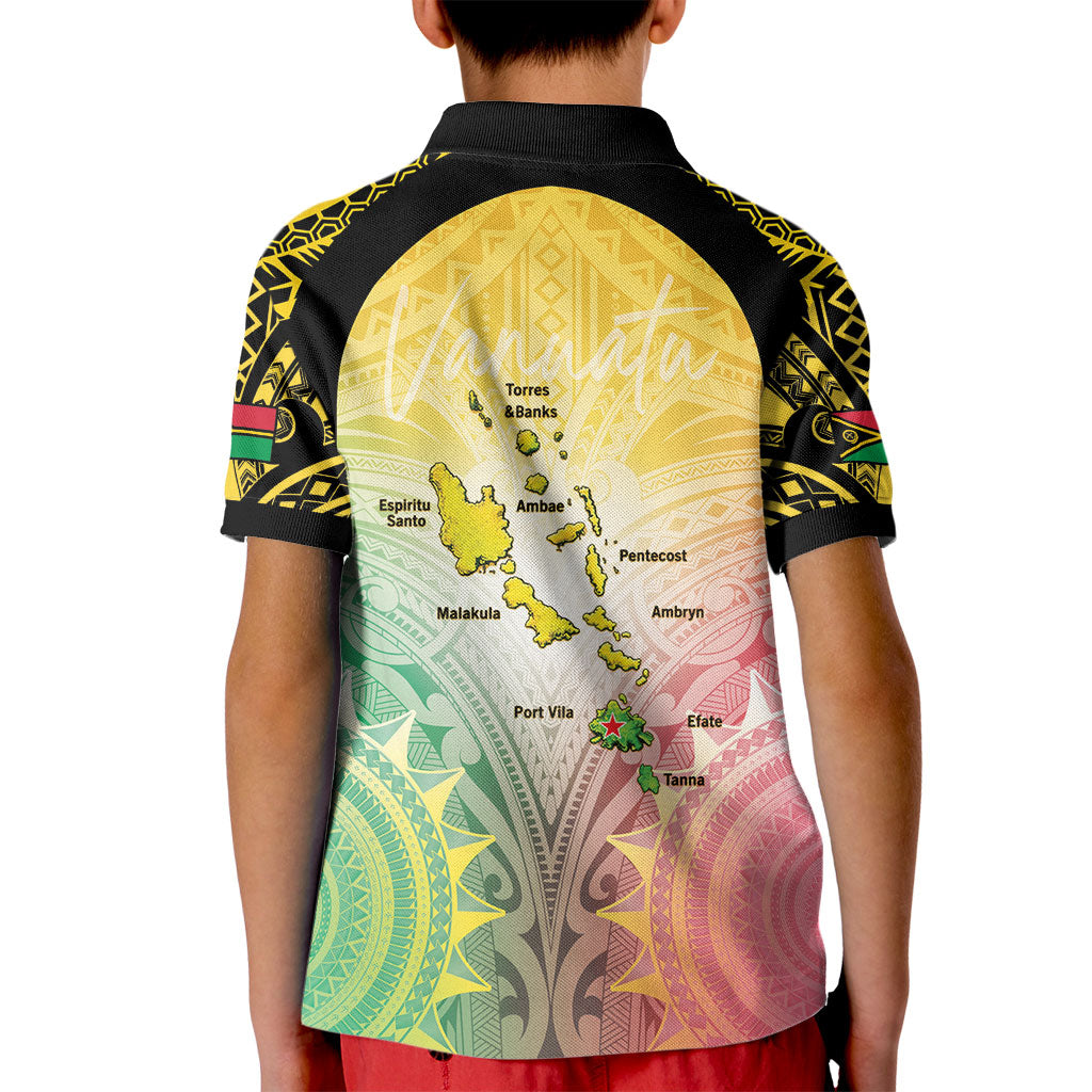 Vanuatu Independence Day Kid Polo Shirt The Untouched Paradise