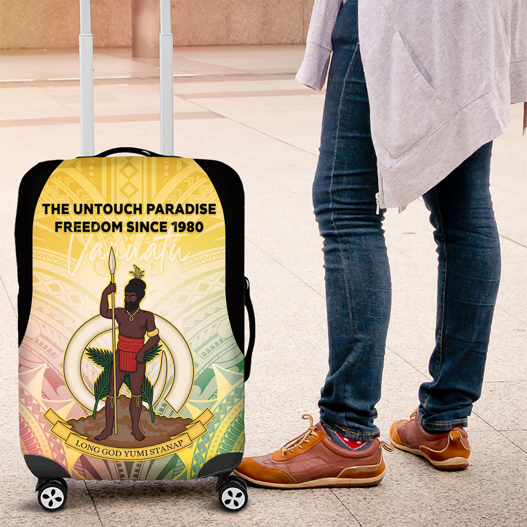 Vanuatu Independence Day Luggage Cover The Untouched Paradise LT05 Colorful - Polynesian Pride
