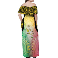 Vanuatu Independence Day Off Shoulder Maxi Dress The Untouched Paradise