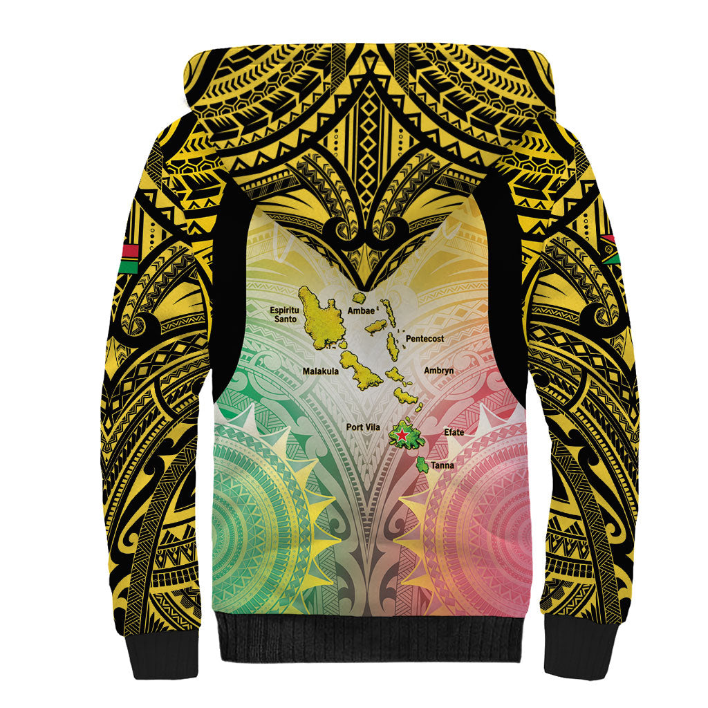 Vanuatu Independence Day Sherpa Hoodie The Untouched Paradise
