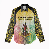 Vanuatu Independence Day Women Casual Shirt The Untouched Paradise LT05 - Polynesian Pride