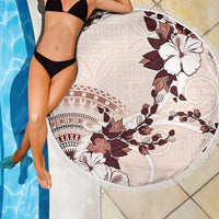 Bula Fiji Language Week Beach Blanket Fijian Tapa Pattern With Tagimoucia Flower