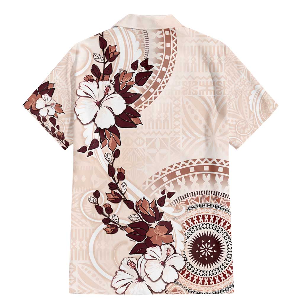 Bula Fiji Language Week Family Matching Mermaid Dress and Hawaiian Shirt Fijian Tapa Pattern With Tagimoucia Flower LT05 - Polynesian Pride