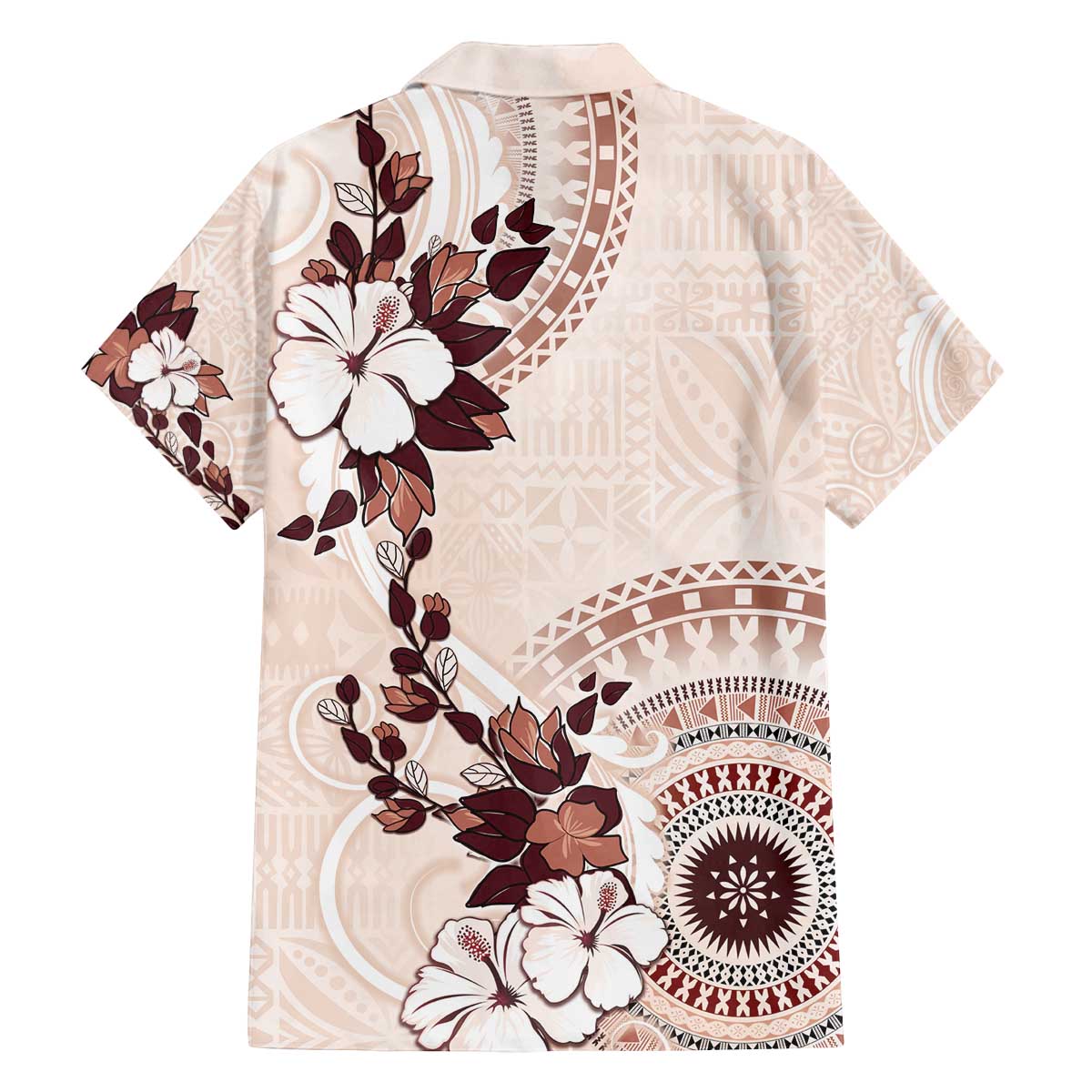 Bula Fiji Language Week Family Matching Puletasi and Hawaiian Shirt Fijian Tapa Pattern With Tagimoucia Flower LT05 - Polynesian Pride