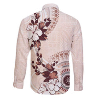 Bula Fiji Language Week Family Matching Short Sleeve Bodycon Dress and Hawaiian Shirt Fijian Tapa Pattern With Tagimoucia Flower LT05 - Polynesian Pride