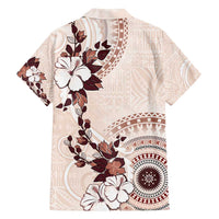 Bula Fiji Language Week Family Matching Summer Maxi Dress and Hawaiian Shirt Fijian Tapa Pattern With Tagimoucia Flower LT05 - Polynesian Pride