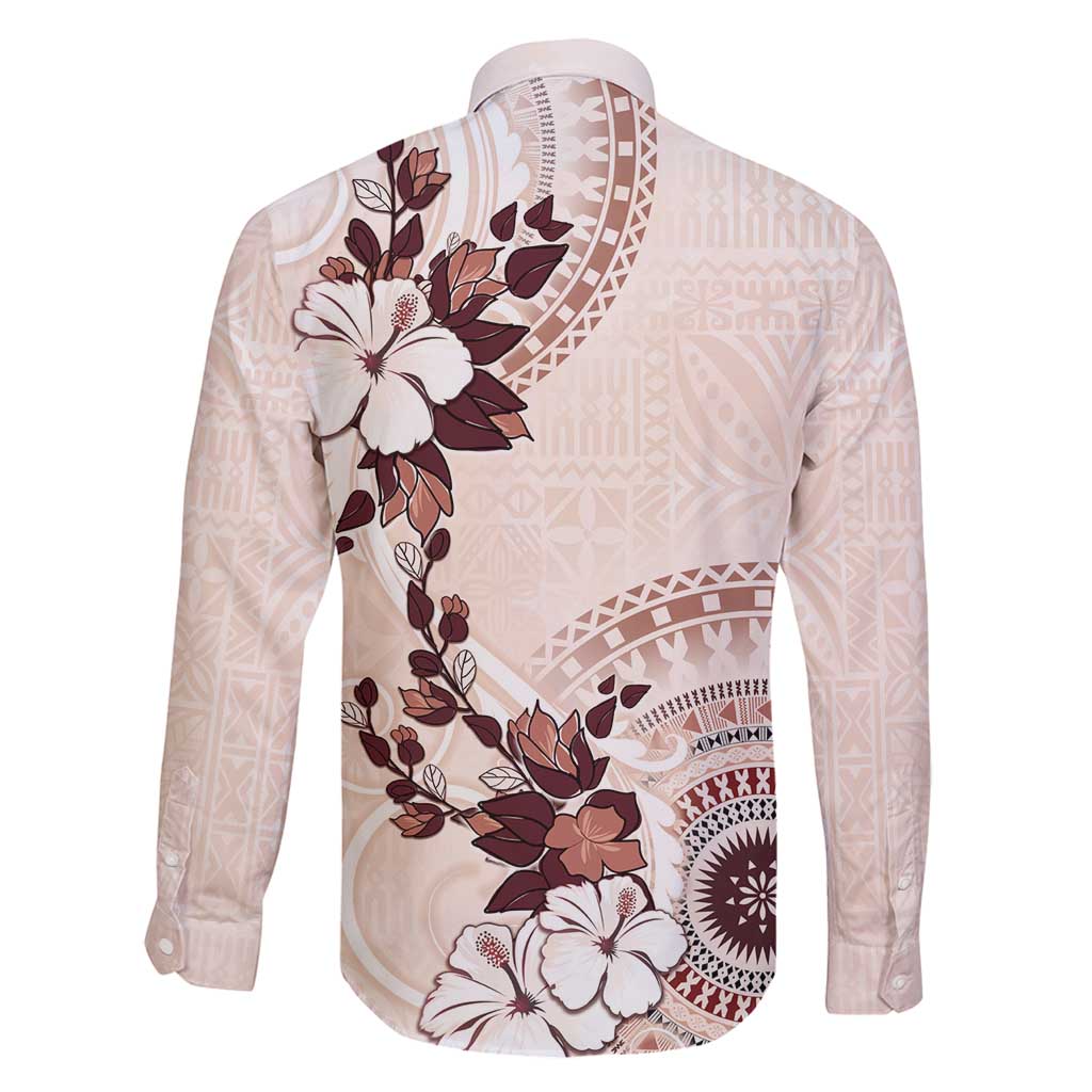 Bula Fiji Language Week Family Matching Summer Maxi Dress and Hawaiian Shirt Fijian Tapa Pattern With Tagimoucia Flower LT05 - Polynesian Pride