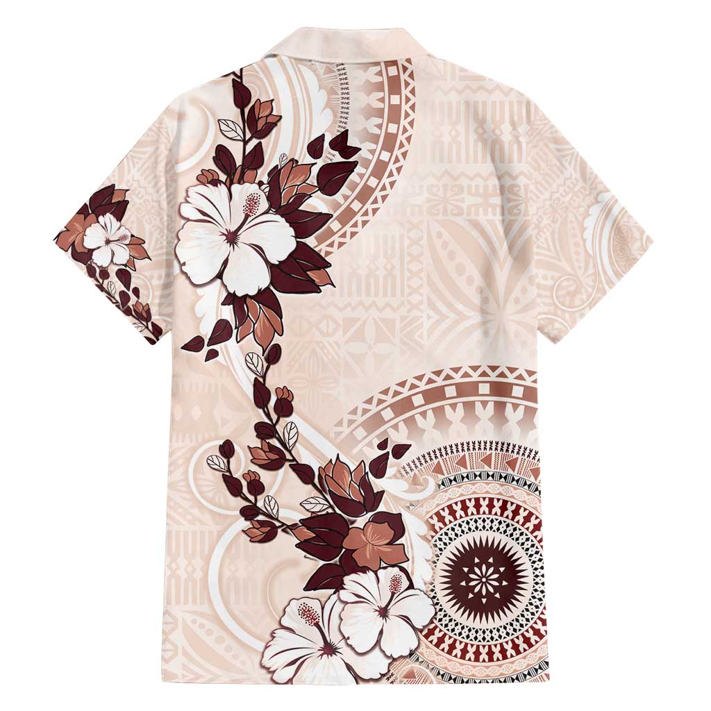 Bula Fiji Language Week Family Matching Tank Maxi Dress and Hawaiian Shirt Fijian Tapa Pattern With Tagimoucia Flower LT05 - Polynesian Pride