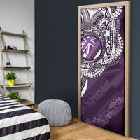 Hawaii Queen Liliuokalani Door Cover Hawaiian Maile Lei Flag Style LT05 - Polynesian Pride