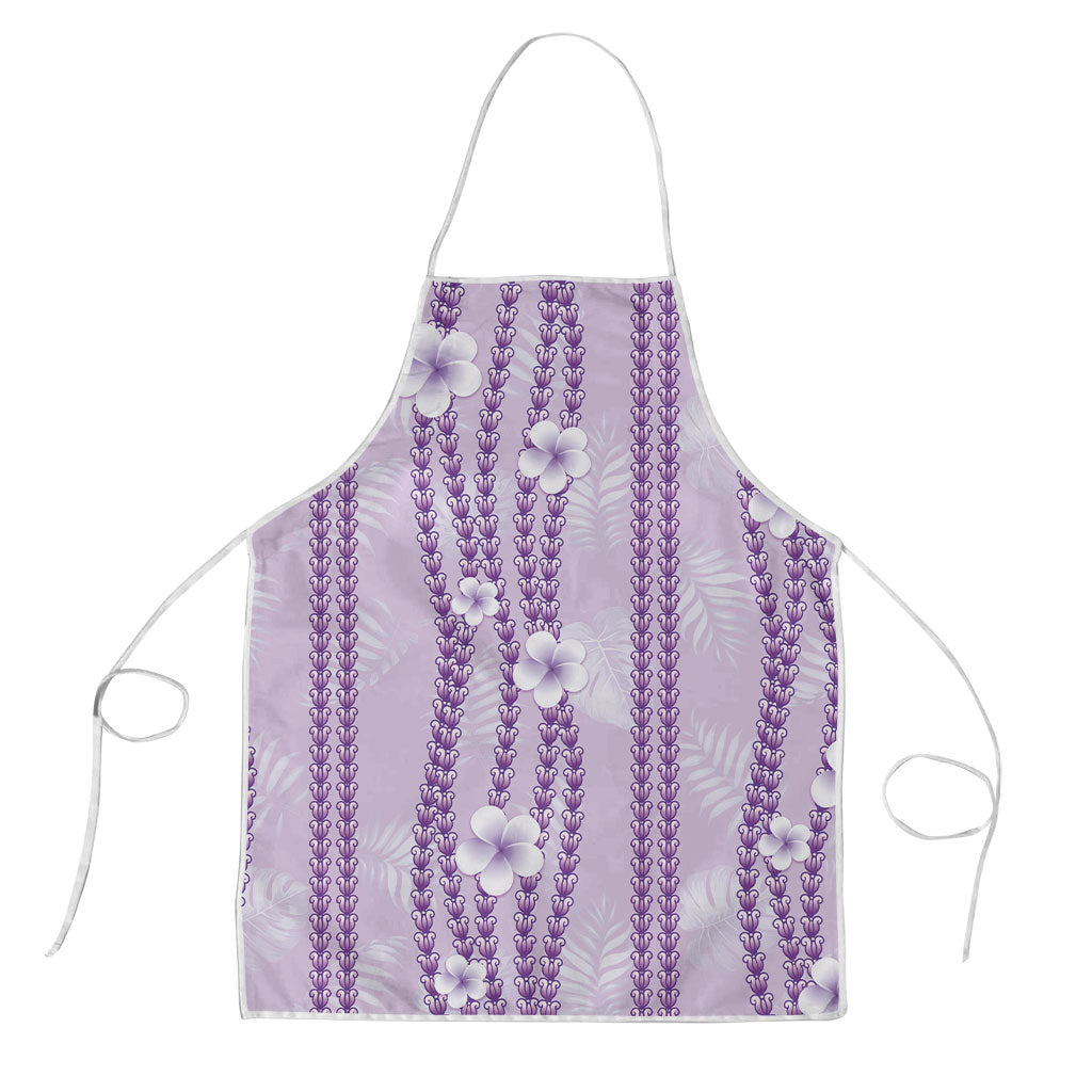 Hawaii Queen Liliuokalani Apron Lavender Lei Pua Kalaunu LT05 Lavender - Polynesian Pride