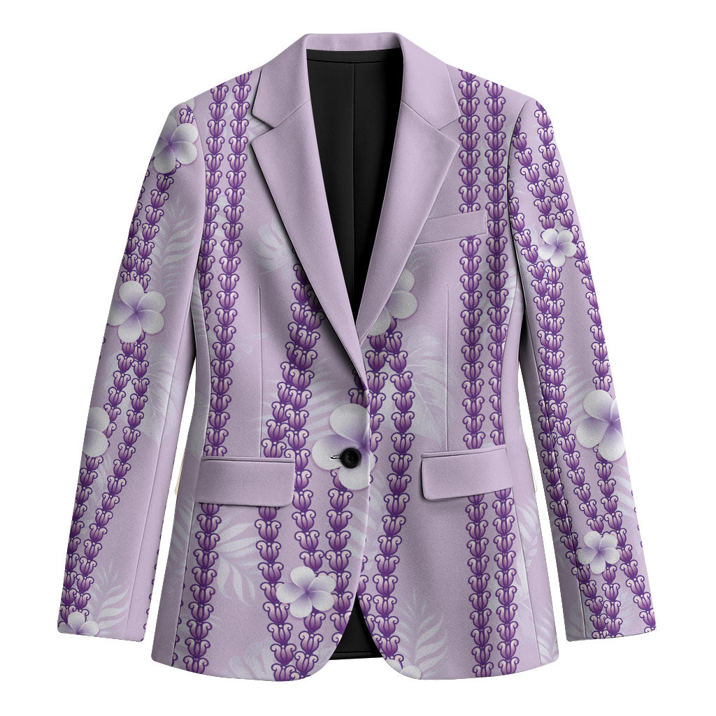 Hawaii Queen Liliuokalani Blazer Lavender Lei Pua Kalaunu LT05 Unisex Lavender - Polynesian Pride