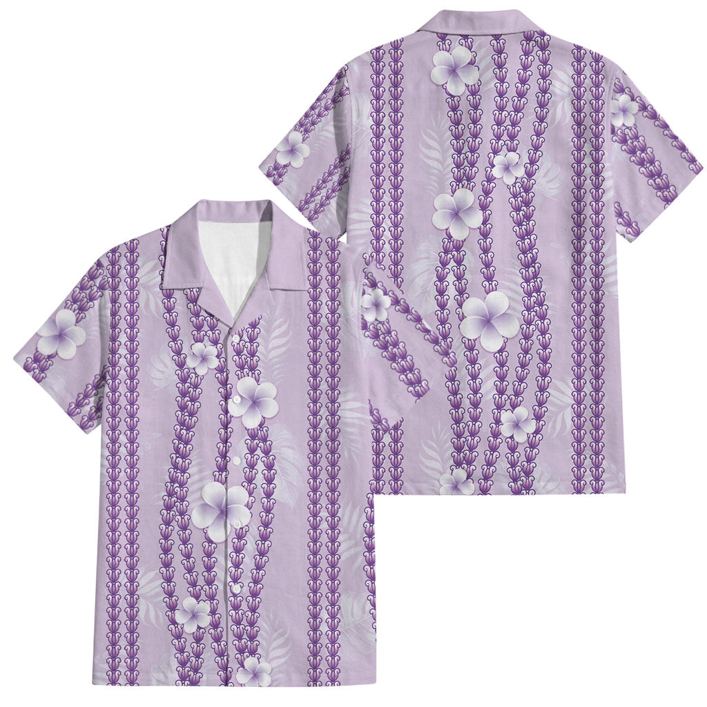 Hawaii Queen Liliuokalani Family Matching Off Shoulder Maxi Dress and Hawaiian Shirt Lavender Lei Pua Kalaunu