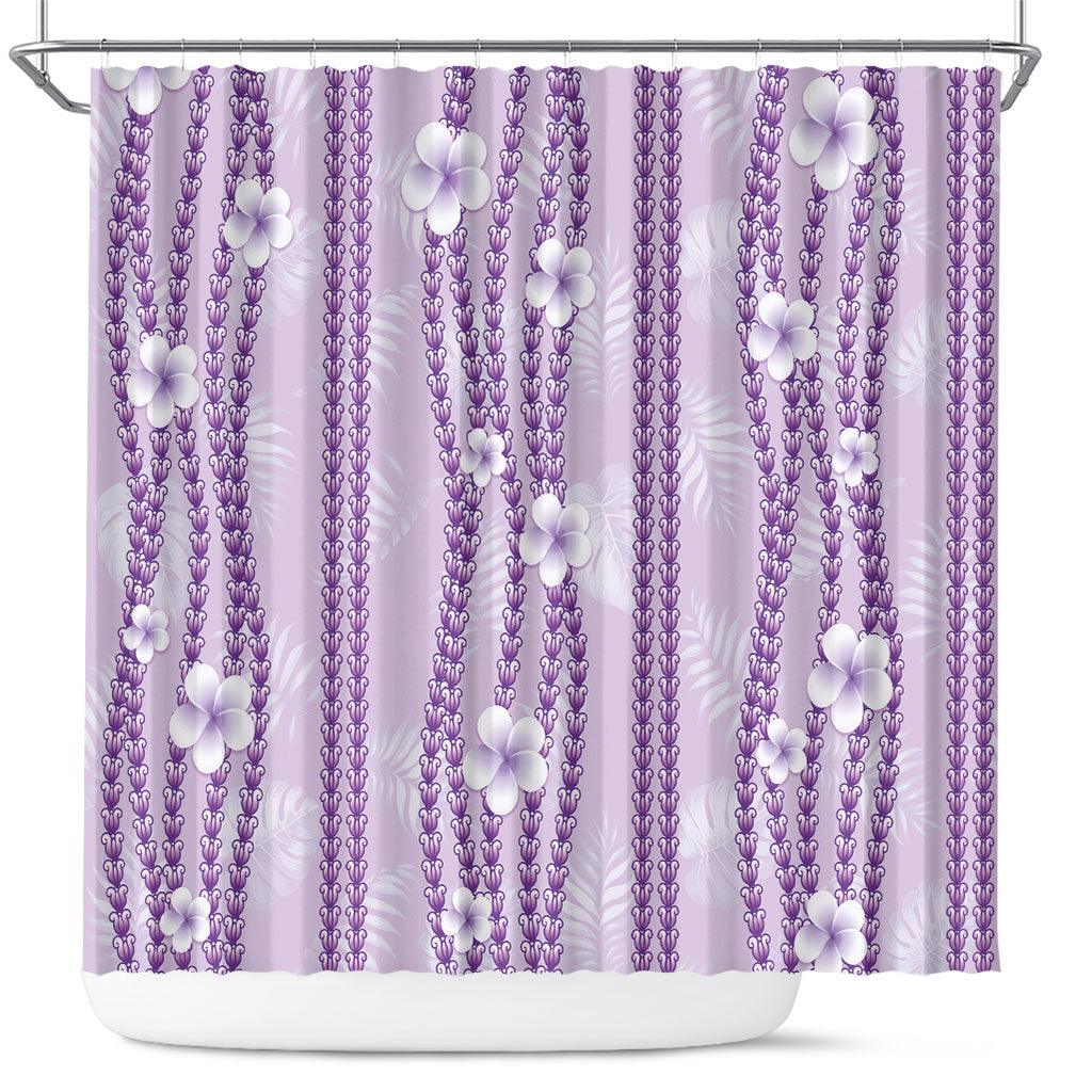 Hawaii Queen Liliuokalani Shower Curtain Lavender Lei Pua Kalaunu LT05 Lavender - Polynesian Pride