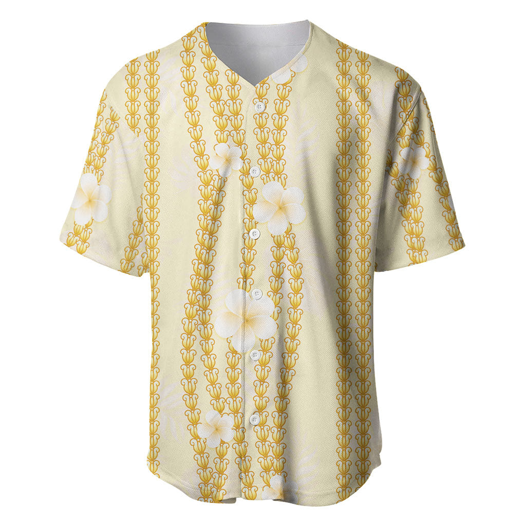 Hawaii Queen Liliuokalani Baseball Jersey Gold Lei Pua Kalaunu LT05 Gold - Polynesian Pride