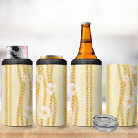 Hawaii Queen Liliuokalani 4 in 1 Can Cooler Tumbler Gold Lei Pua Kalaunu LT05 - Polynesian Pride