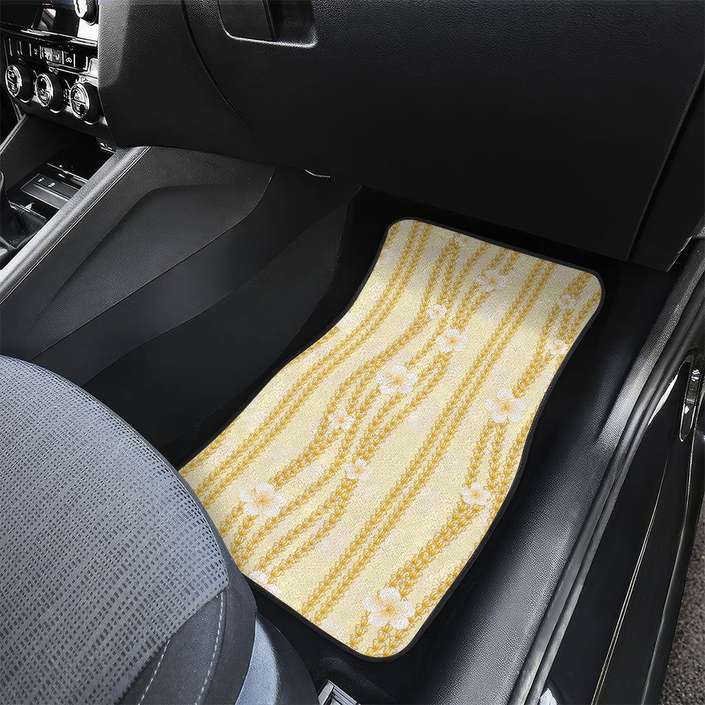 Hawaii Queen Liliuokalani Car Mats Gold Lei Pua Kalaunu LT05 - Polynesian Pride