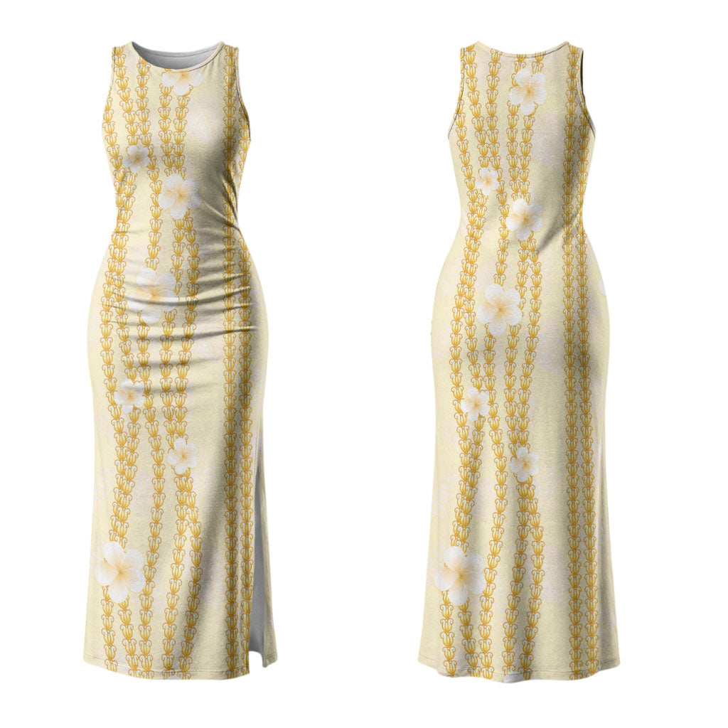 Hawaii Queen Liliuokalani Couples Matching Tank Maxi Dress and Hawaiian Shirt Gold Lei Pua Kalaunu LT05 - Polynesian Pride