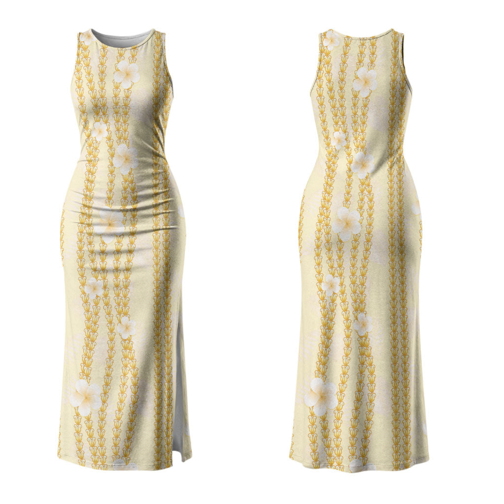 Hawaii Queen Liliuokalani Family Matching Tank Maxi Dress and Hawaiian Shirt Gold Lei Pua Kalaunu