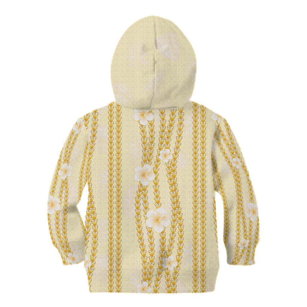Hawaii Queen Liliuokalani Kid Hoodie Gold Lei Pua Kalaunu