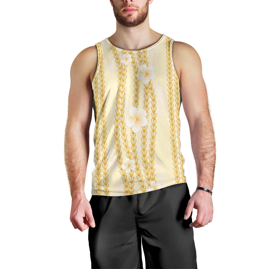 Hawaii Queen Liliuokalani Men Tank Top Gold Lei Pua Kalaunu LT05 - Polynesian Pride