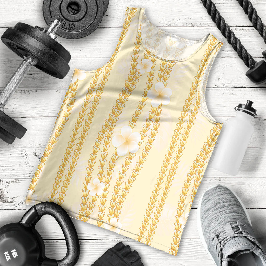 Hawaii Queen Liliuokalani Men Tank Top Gold Lei Pua Kalaunu LT05 - Polynesian Pride