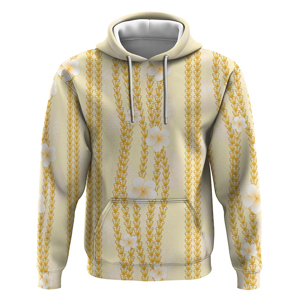 Hawaii Queen Liliuokalani Zip Hoodie Gold Lei Pua Kalaunu LT05 Pullover Hoodie Gold - Polynesian Pride