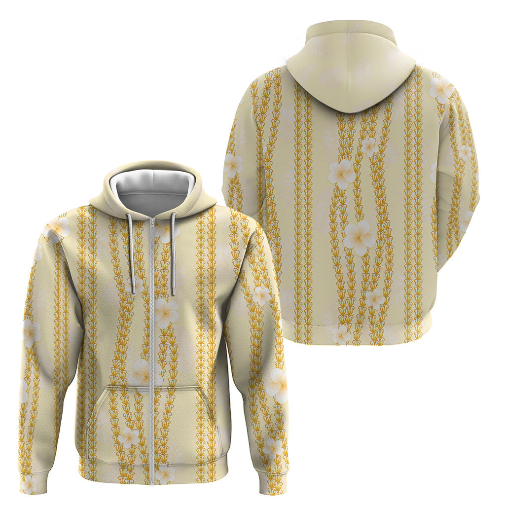 Hawaii Queen Liliuokalani Zip Hoodie Gold Lei Pua Kalaunu LT05 - Polynesian Pride