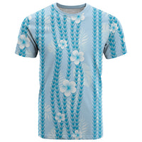 Hawaii Queen Liliuokalani T Shirt Blue Lei Pua Kalaunu LT05 Blue - Polynesian Pride