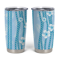 Hawaii Queen Liliuokalani Tumbler Cup Blue Lei Pua Kalaunu LT05 Blue - Polynesian Pride